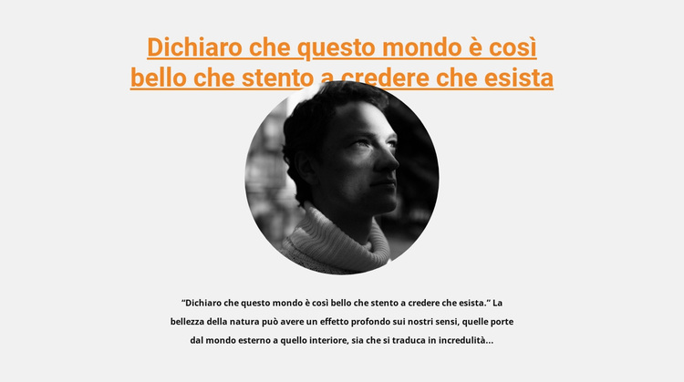 Designer sul suo lavoro Tema WordPress