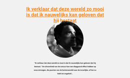 Ontwerper Over Zijn Werk - Responsieve HTML5-Sjabloon