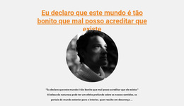 Site WordPress Para Designer Sobre Seu Trabalho