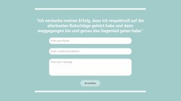 Schneller Kontakt Mit Uns – Einfache HTML5-Vorlage
