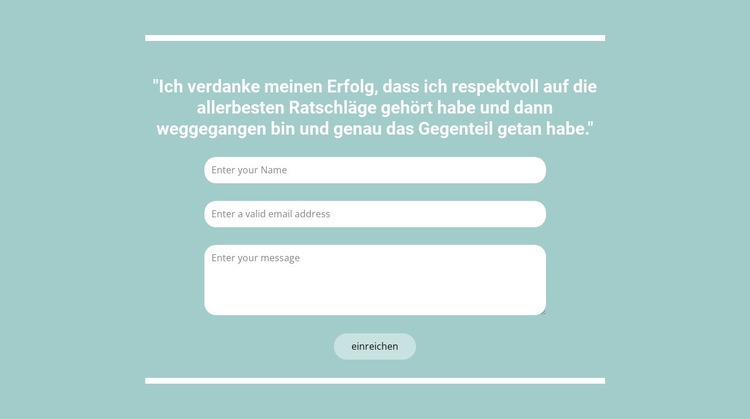 Schneller Kontakt mit uns Landing Page