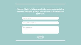 Contacto Rápido Con Nosotros - Creador De Sitios Web De Arrastrar Y Soltar