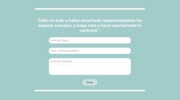 Contacto Rápido Con Nosotros - Plantilla Personal