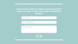 Contacto Rápido Con Nosotros Plantilla De Tienda