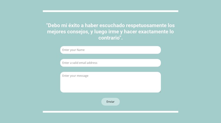 Contacto rápido con nosotros Plantilla CSS