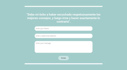 Contacto Rápido Con Nosotros - Plantilla De Elementos Premium