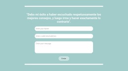 Contacto Rápido Con Nosotros: Plantilla HTML5 Sencilla