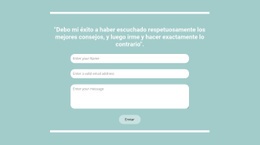 Contacto Rápido Con Nosotros HTML De Arranque