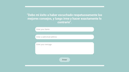 Contacto Rápido Con Nosotros - Tema Personalizado De WordPress