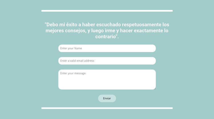 Contacto rápido con nosotros Tema de WordPress