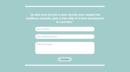 Contact Rapide Avec Nous - HTML Designer