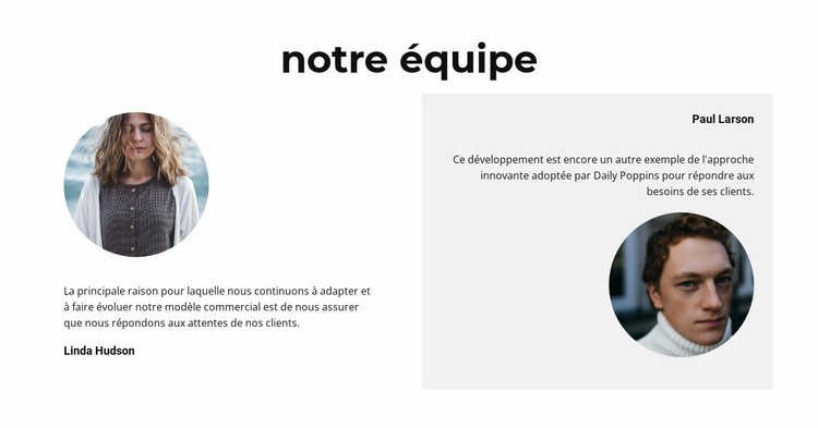 Deux guides Maquette de site Web