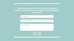 Contact Rapide Avec Nous - Modèle HTML5 Simple