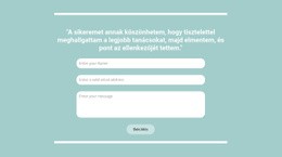 Gyors Kapcsolatfelvétel Velünk – Prémium Elemek Sablon