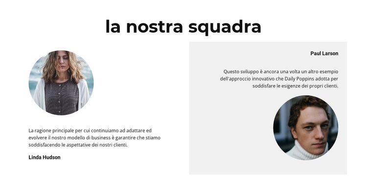 Due guide Mockup del sito web