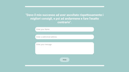Contatto Rapido Con Noi - Modello Elementi Premium