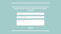 Contatto Rapido Con Noi - Pagina Di Destinazione Reattiva