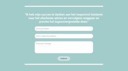 Geweldige Sjabloon Van Één Pagina Voor Snel Contact Met Ons