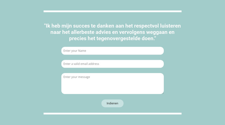 Snel contact met ons WordPress-thema