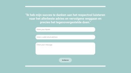 Snel Contact Met Ons - Websitebouwer Met Slepen En Neerzetten