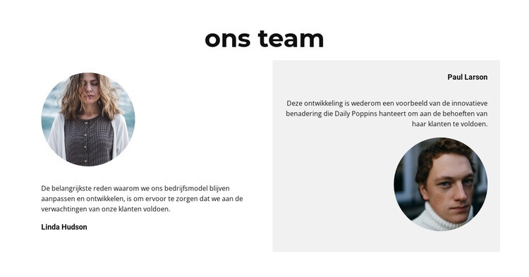 Twee gidsen Website ontwerp