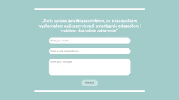 Szybki Kontakt Z Nami - Niestandardowy Motyw WordPress