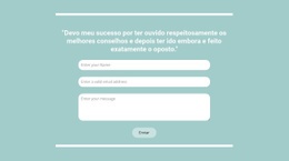 Contato Rápido Conosco - HTML Designer