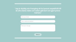 Snabb Kontakt Med Oss - HTML-Sidmall