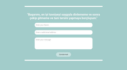 Bizimle Hızlı Iletişim - Özel WordPress Teması