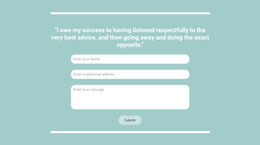 Quick Contact With Us - Custom WordPress Theme
