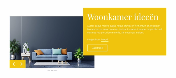 Woonkamer ideeën Website Builder-sjablonen