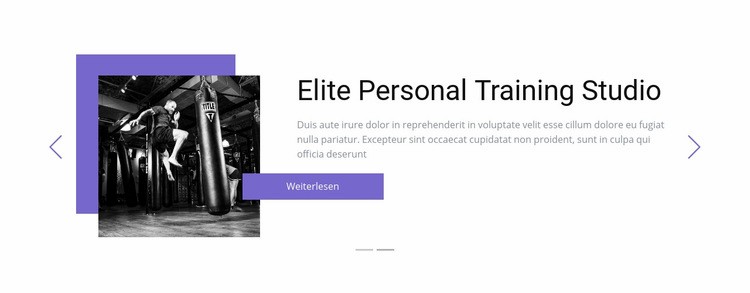Individuelles Training Website-Modell