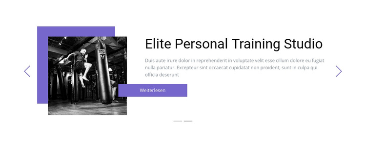 Individuelles Training WordPress-Theme