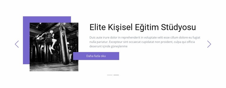 Bireysel eğitim Html Web Sitesi Oluşturucu