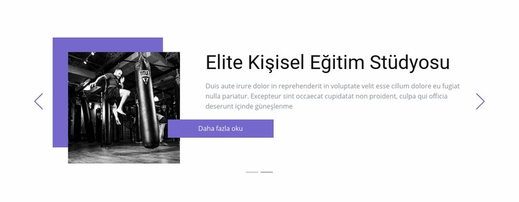 Bireysel eğitim Web Sitesi Oluşturucu Şablonları