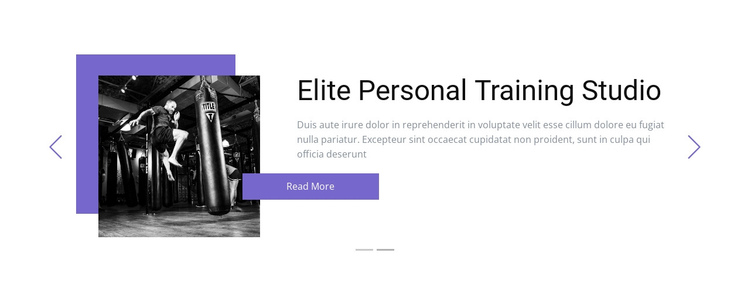 Individual training Website Builder Software