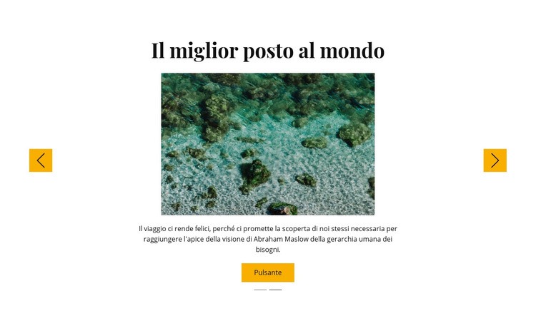 Viaggi di snorkeling Costruttore di siti web HTML