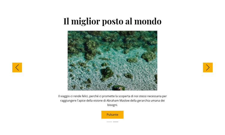 Viaggi di snorkeling Modello HTML