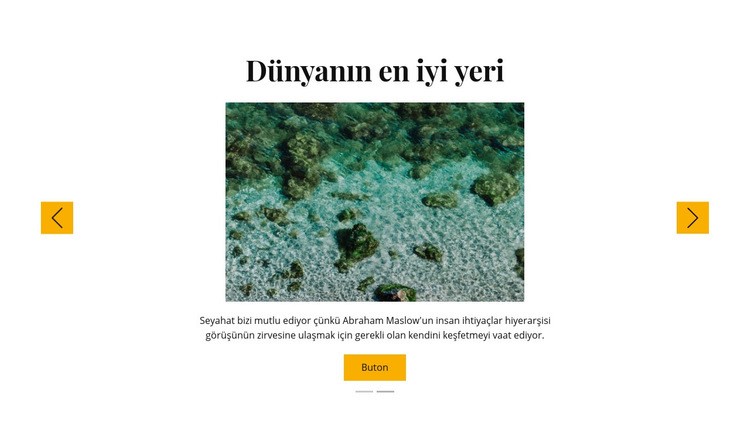 Şnorkelli yüzme gezileri Web Sitesi Mockup'ı