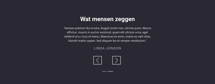 Getuigenissen van salonklanten CSS-sjabloon