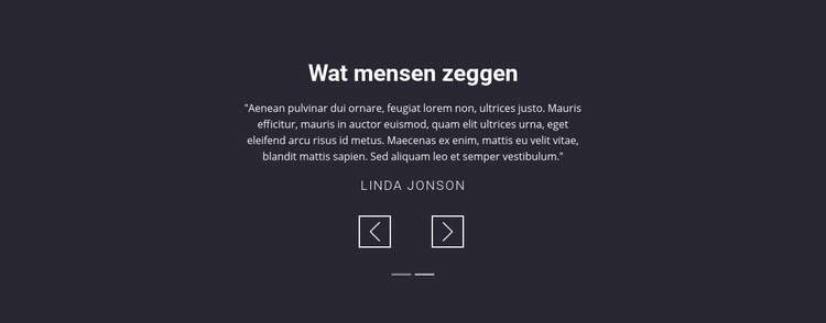 Getuigenissen van salonklanten Html Website Builder