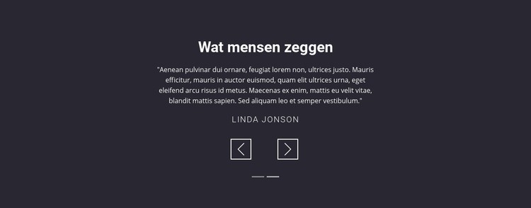 Getuigenissen van salonklanten HTML5-sjabloon