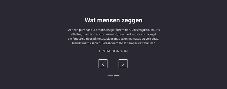 Getuigenissen van salonklanten Website Builder-sjablonen