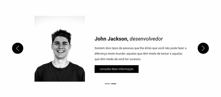 O que nossos convidados têm a dizer Construtor de sites HTML