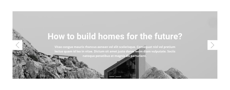 Homes for the future Squarespace Template Alternative