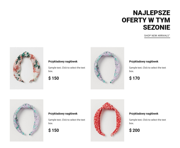 Najlepsze oferty w tym sezonie Motyw WordPress