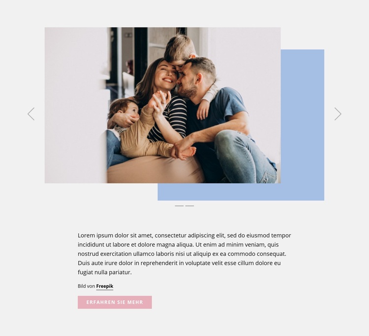 Familienzentrum Website design