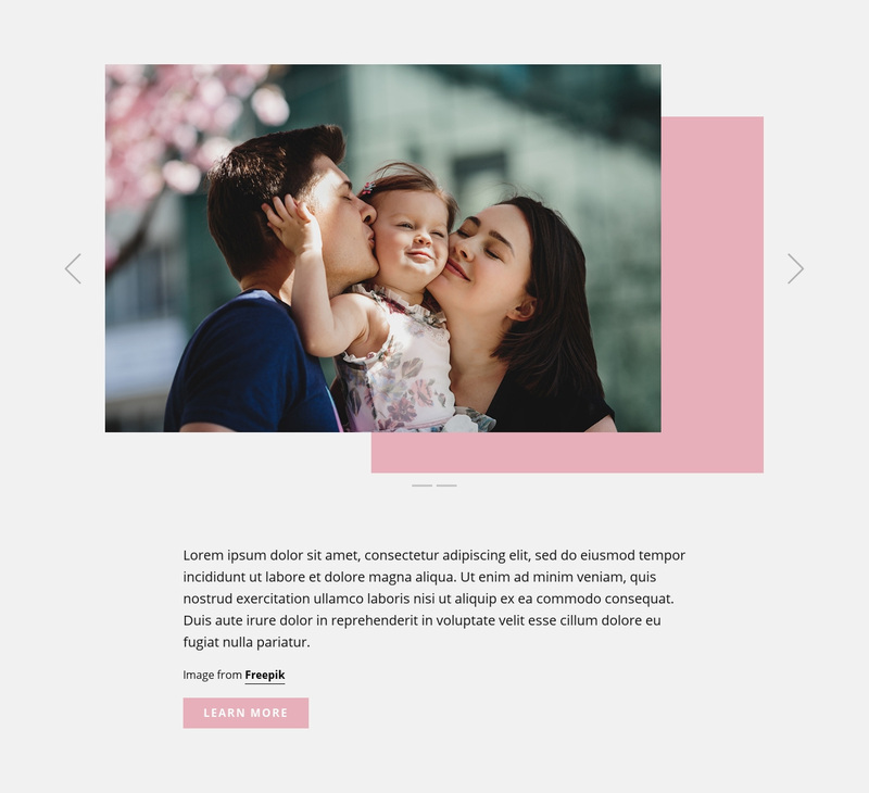 Family Center Web Page Design