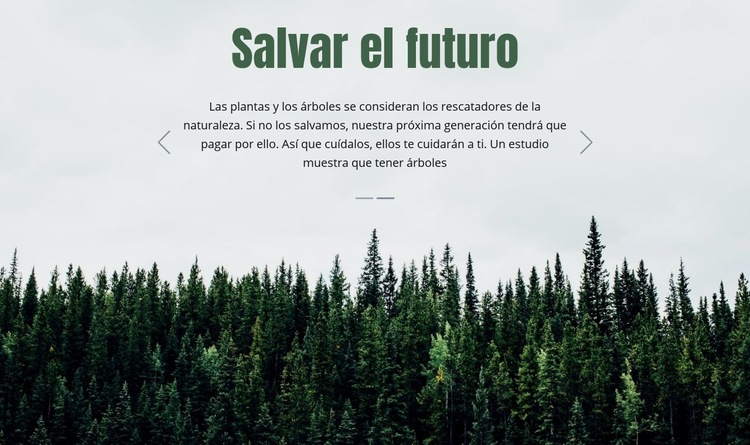 Salvar el futuro Diseño de páginas web