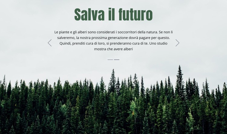 Salva il futuro Progettazione di siti web